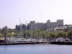 Gro�meisterpalast von Rhodos (Blick �ber den Hafen Mandraki)