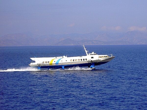 Schneller geht's mit dem Tragfl�chenboot