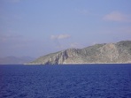 Auf der R�ckfahrt von Symi nach Rhodos, querab die t�rkische Halbinsel Loryma